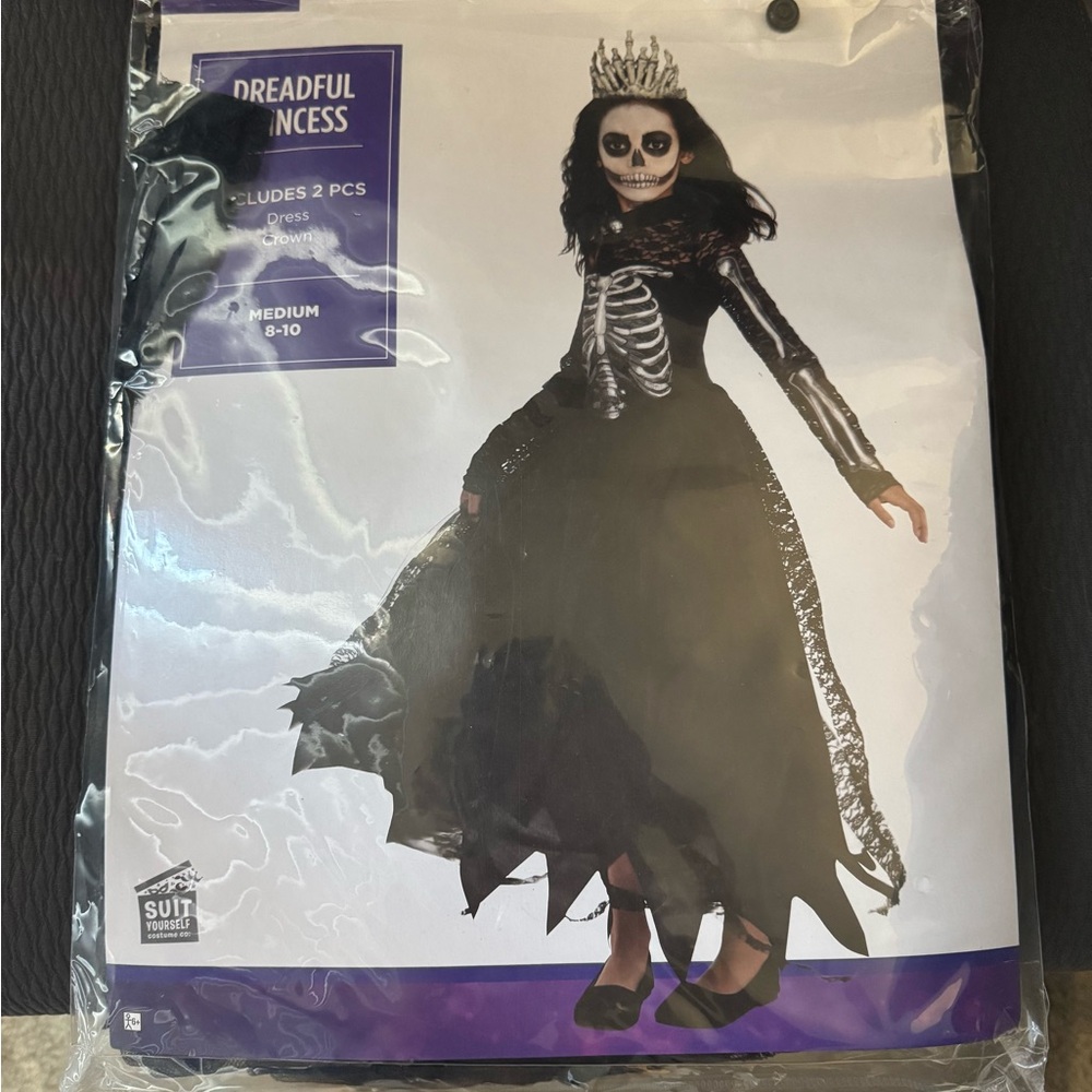Dreadful Princess Costume – Kids Medium 8-10 (2 Piece Set)